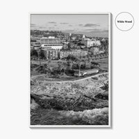 La Jolla Cove Black and White Fine Art Photo Print, San Diego Poster Poster
