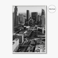 Los Angeles Skyline Black and White Fine Art Photo Print, DTLA, California Poster