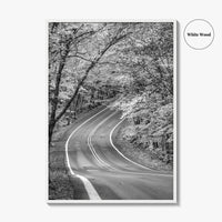 Michigan Black and White Fine Art Photo Print, Keweenaw Peninsula Scenic Byway M41 Poster