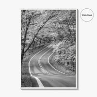 Michigan Black and White Fine Art Photo Print, Keweenaw Peninsula Scenic Byway M41 Poster