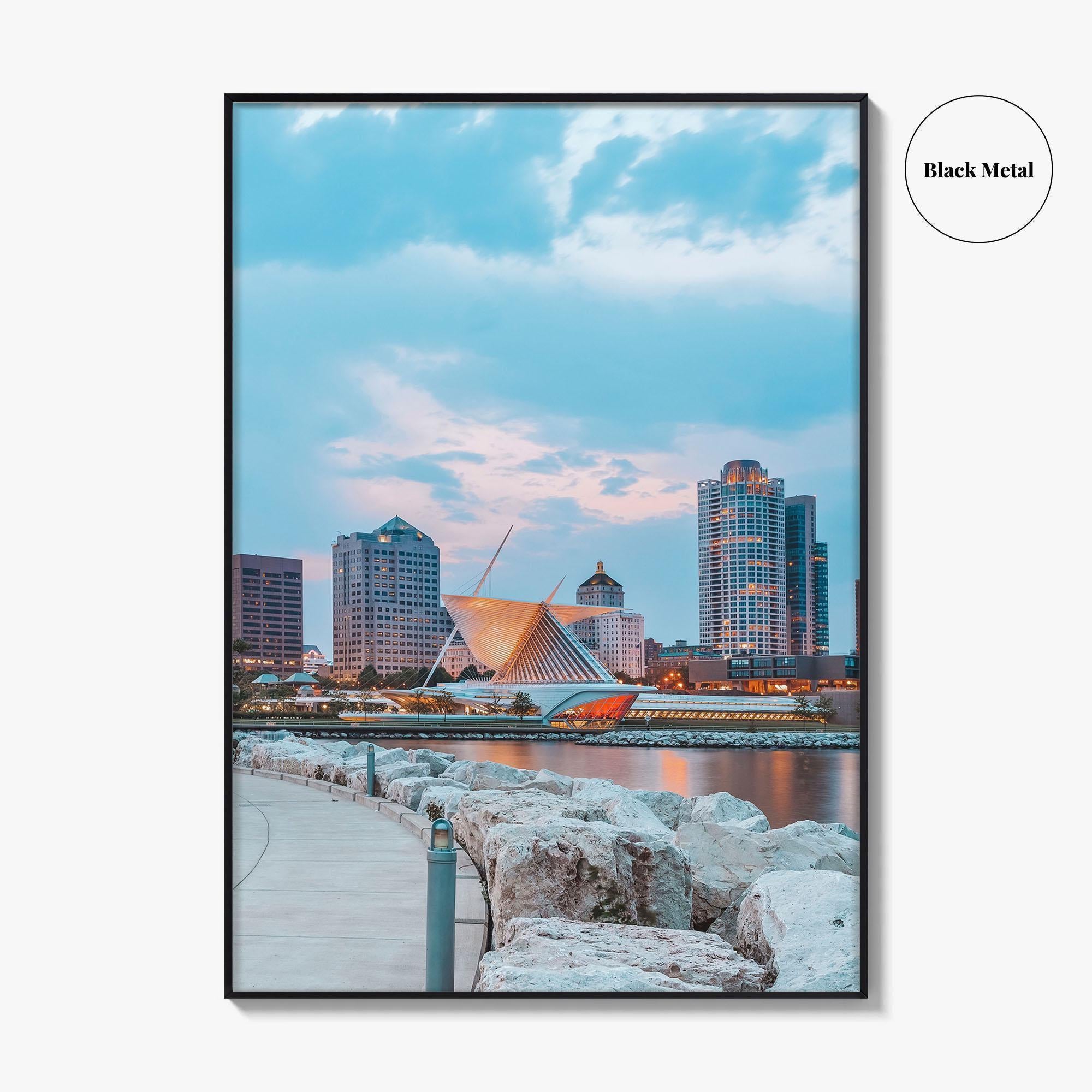 Milwaukee Skyline Fine Art Photo Print, Wisconsin, USA, Lake Michigan, Wall Decor Poster