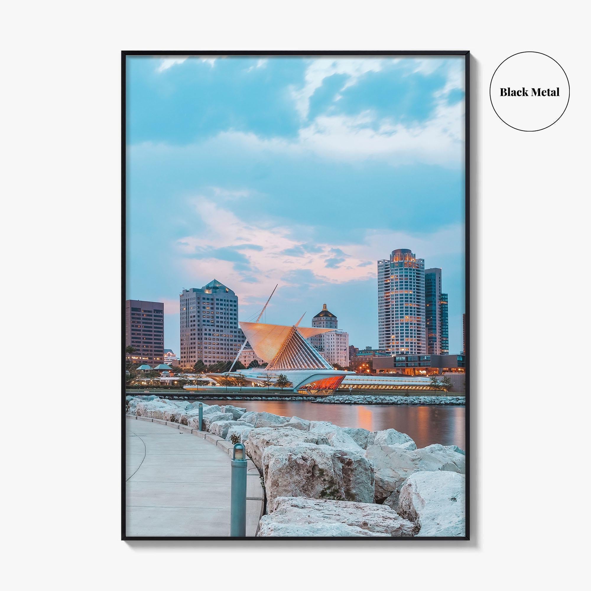 Milwaukee Skyline Fine Art Photo Print, Wisconsin, USA, Lake Michigan, Wall Decor Poster