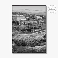 La Jolla Cove Black and White Fine Art Photo Print, San Diego Poster Poster