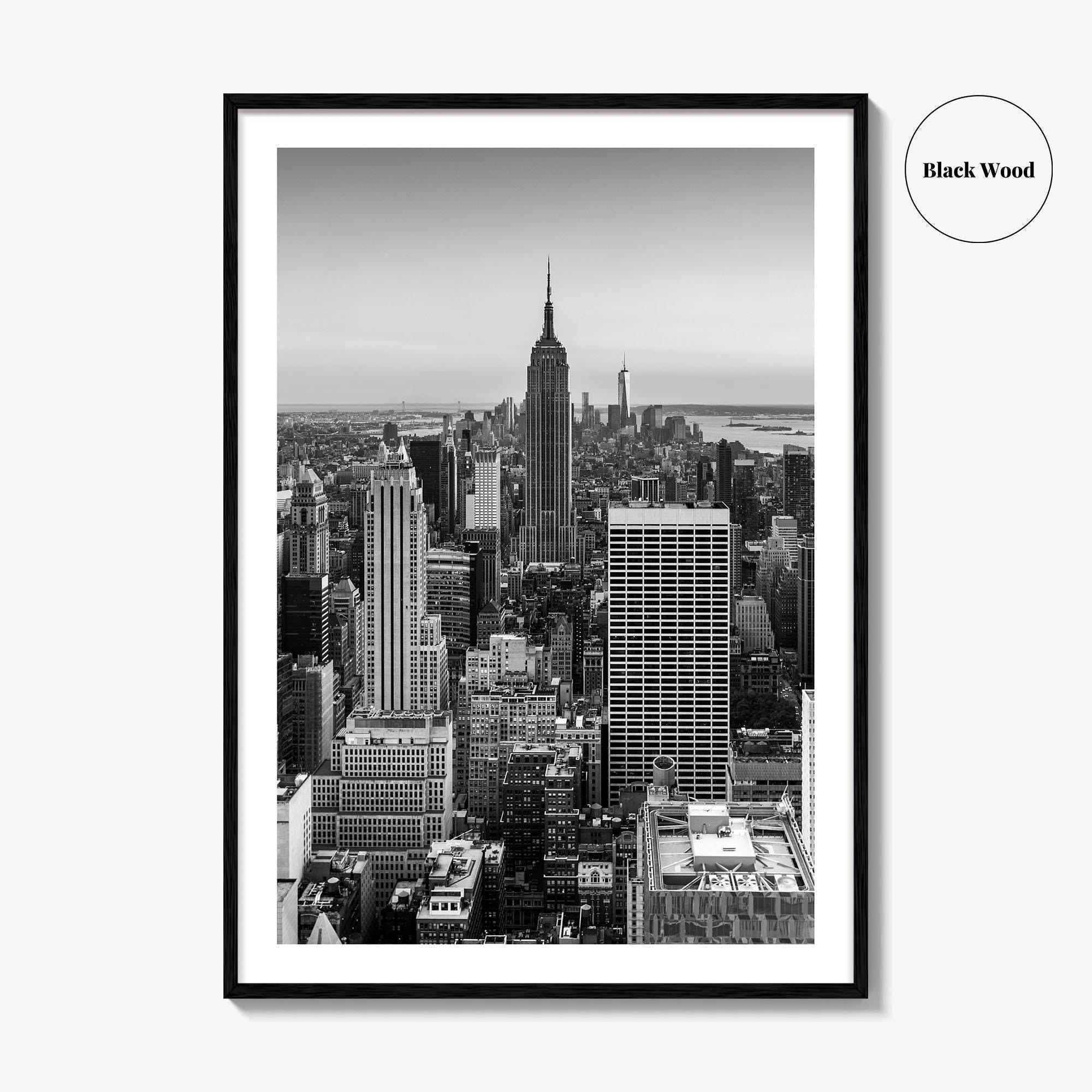 New York City Skyline Black and White Fine Art Photo Print, Manhattan, NYC Poster