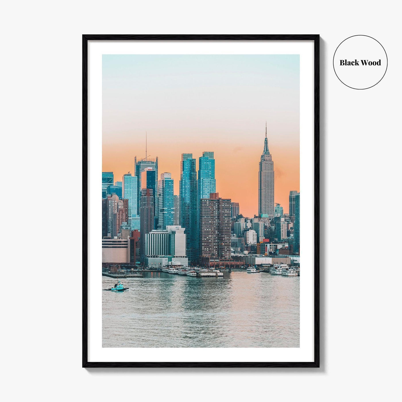 New York City Skyline Fine Art Photo Print, Manhattan, NYC, Hudson River, USA Poster