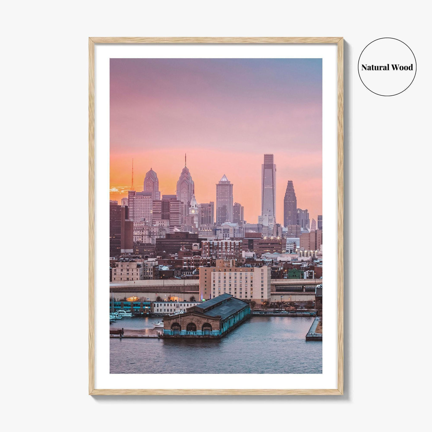 Philadelphia Skyline Fine Art Photo Print, Ben Franklin Bridge, Pennsylvania Poster