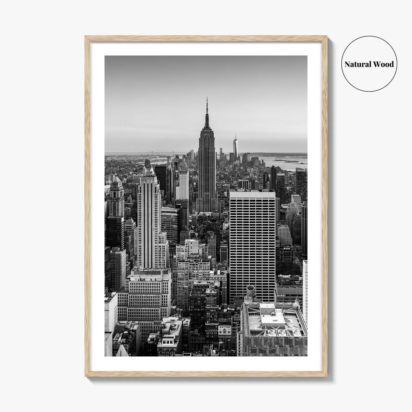 New York City Skyline Black and White Fine Art Photo Print, Manhattan, NYC Poster