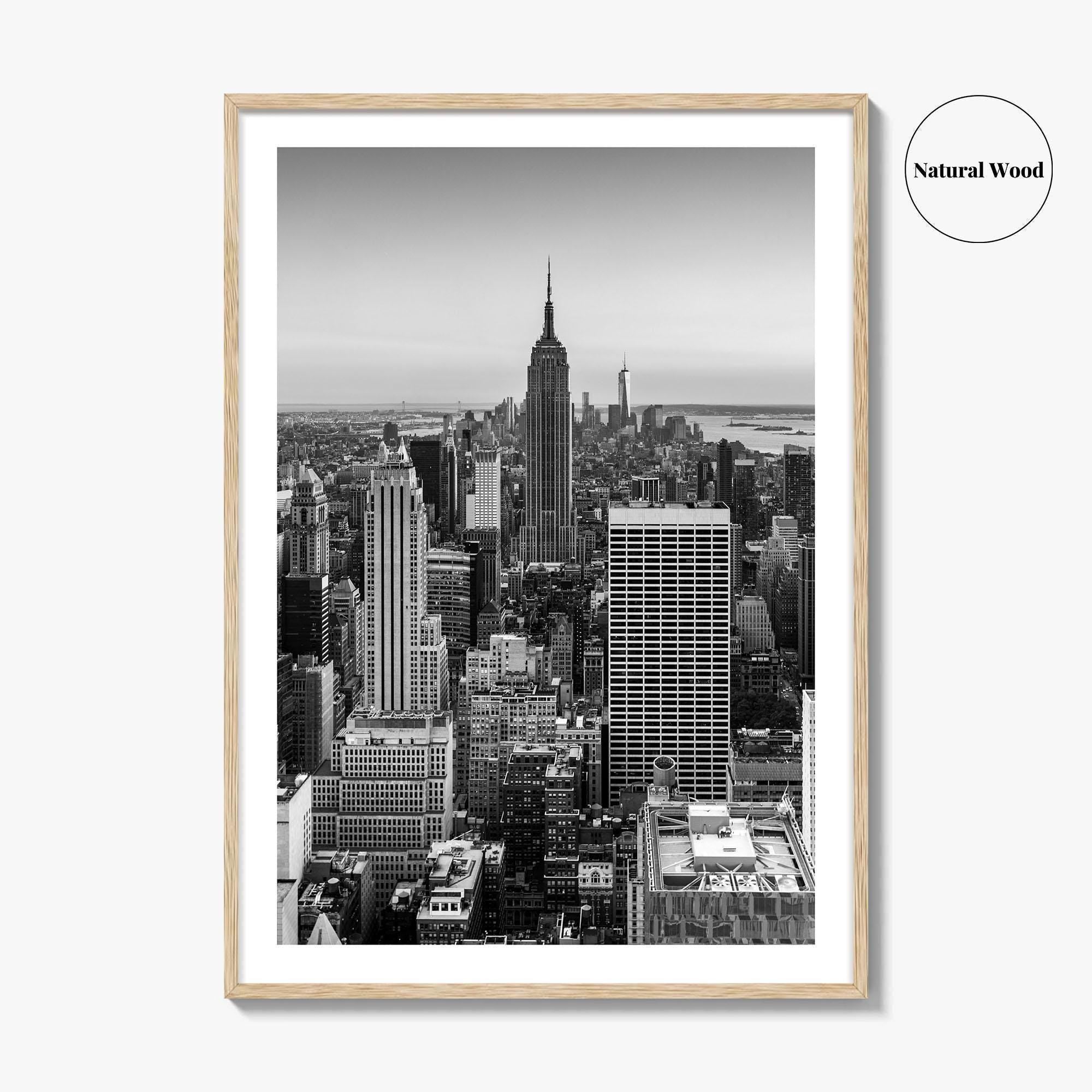 New York City Skyline Black and White Fine Art Photo Print, Manhattan, NYC Poster