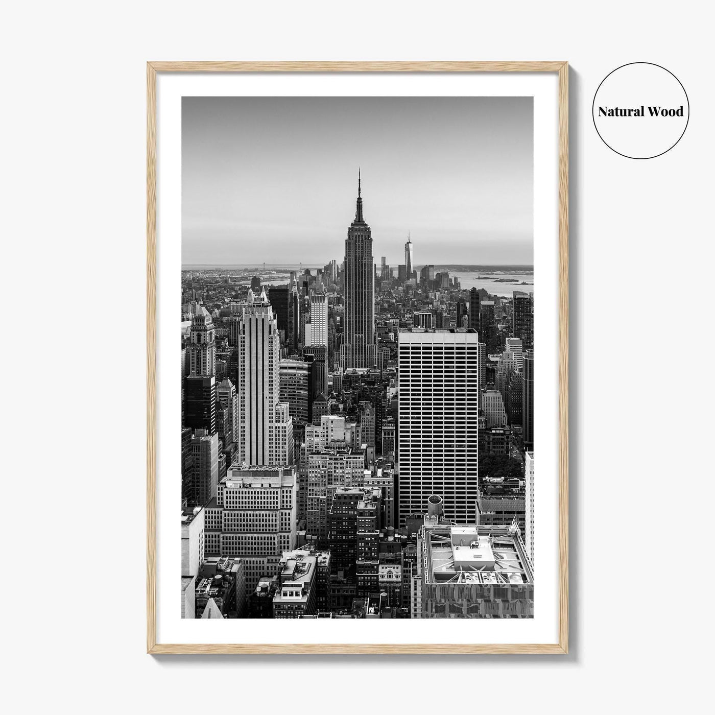 New York City Skyline Black and White Fine Art Photo Print, Manhattan, NYC Poster