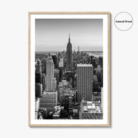 New York City Skyline Black and White Fine Art Photo Print, Manhattan, NYC Poster