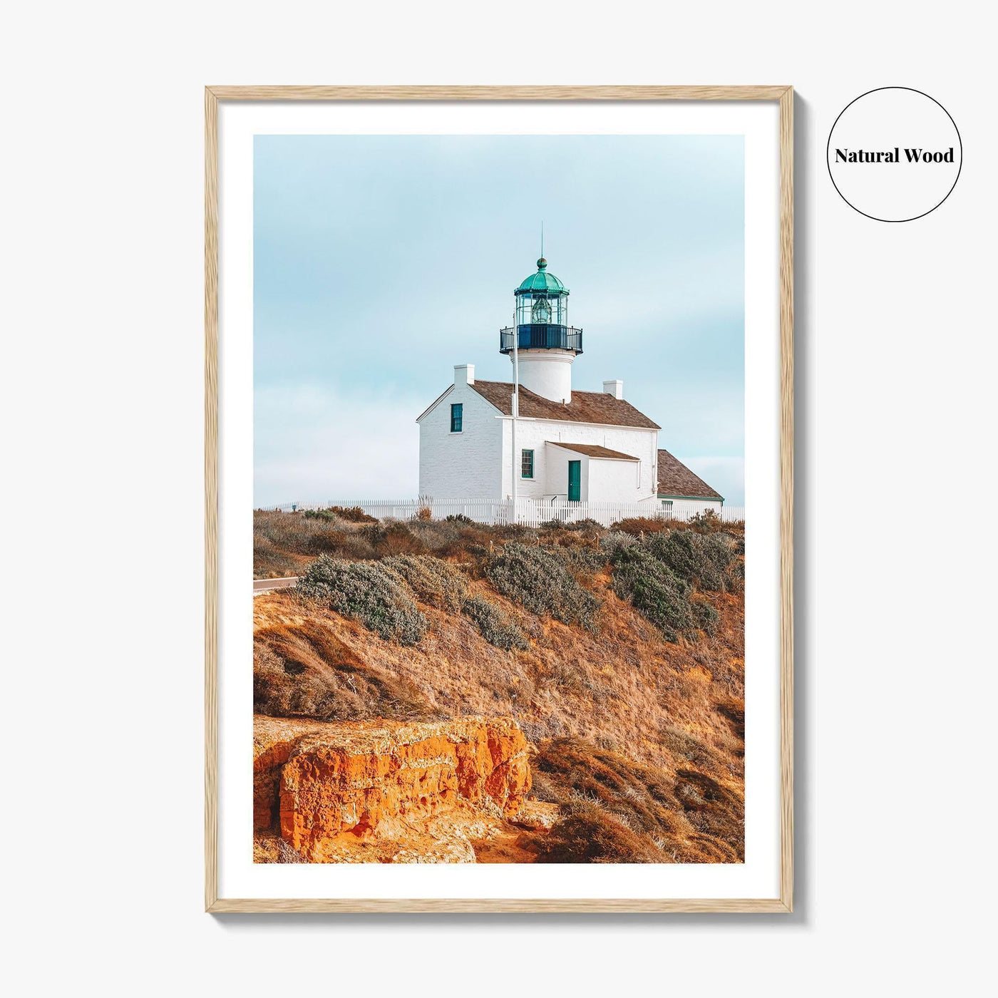 Point Loma Fine Art Photo Print, Cabrillo National Monument Lighthouse, San Diego Poster