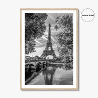 Paris Black and White Fine Art Photo Print, Eiffel Tower, France Poster