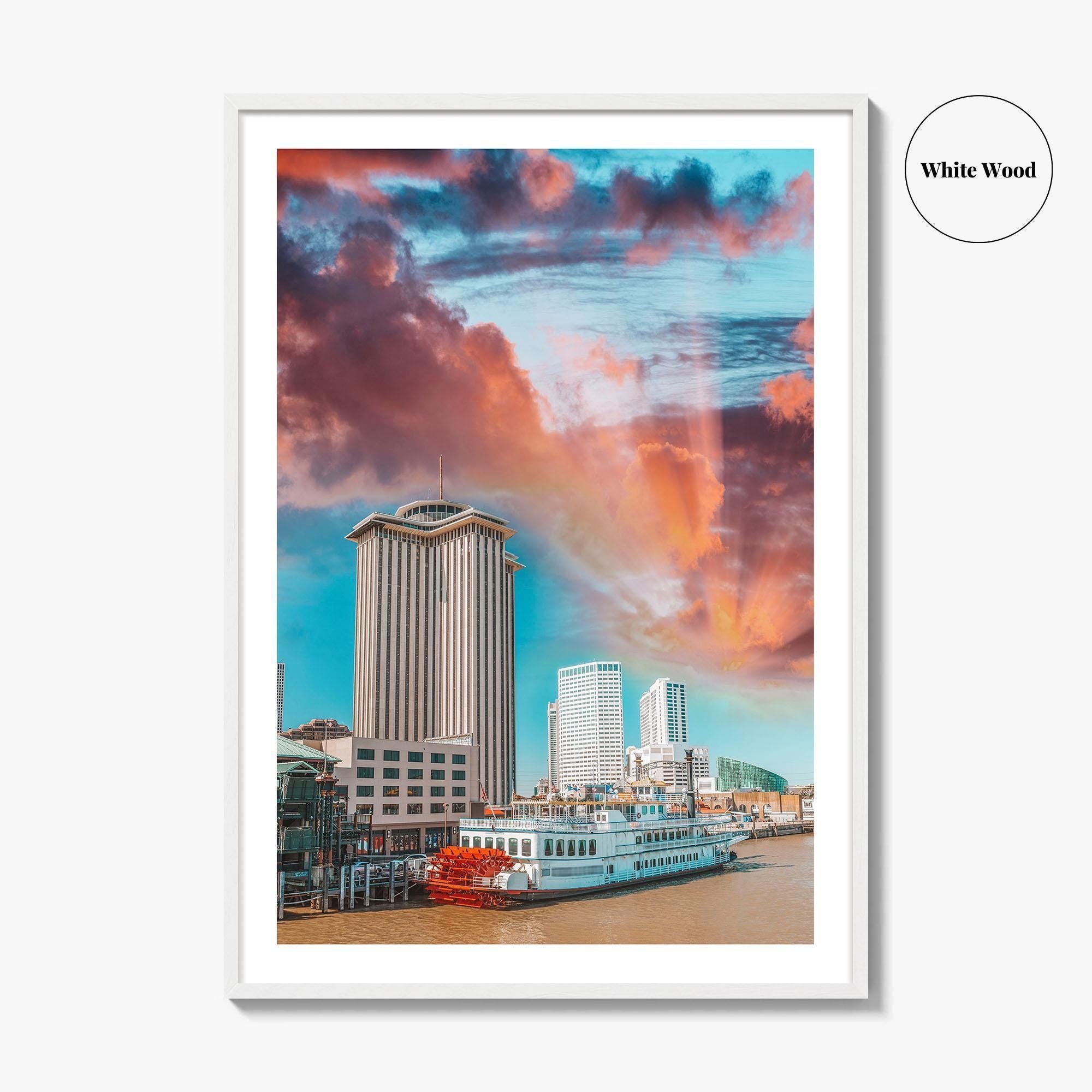 New Orleans Fine Art Photo Print, Mississippi River Steamboat, Louisiana USA NOLA Poster