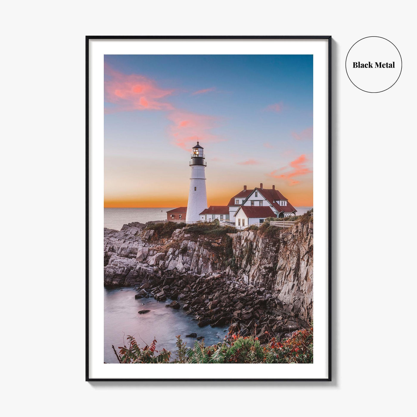 Portland Head Light Fine Art Photo Print, Cape Elizabeth, Maine Lighthouse Poster, USA