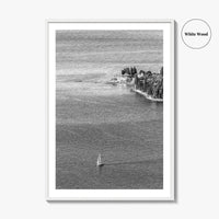 Punta San Vigilio Black and White Fine Art Photo Print, Lake Garda Italy Poster