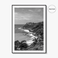Puerto Escondido Black and White Fine Art Photo Print, Carrizalillo Beach, Oaxaca Mexico Poster