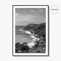 Puerto Escondido Black and White Fine Art Photo Print, Carrizalillo Beach, Oaxaca Mexico Poster