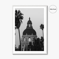 Pasadena Black and White Fine Art Photo Print, City Hall, California Wall Decor, USA