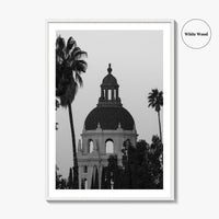Pasadena Black and White Fine Art Photo Print, City Hall, California Wall Decor, USA