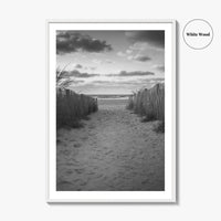 Ocean City Maryland Black and White Fine Art Photo Print, OCMD Poster