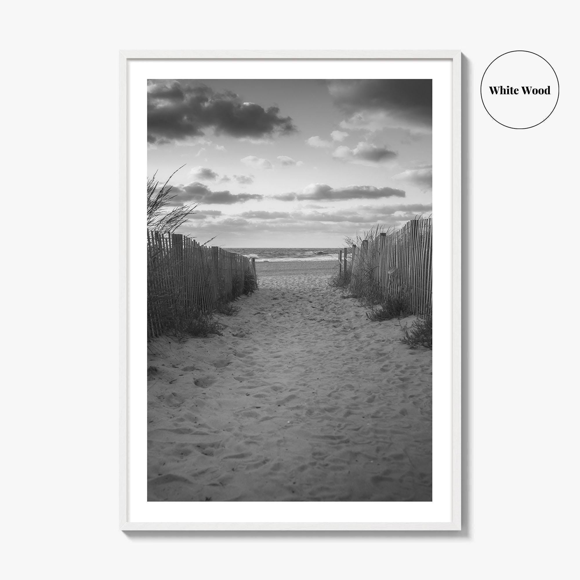 Ocean City Maryland Black and White Fine Art Photo Print, OCMD Poster