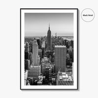 New York City Skyline Black and White Fine Art Photo Print, Manhattan, NYC Poster