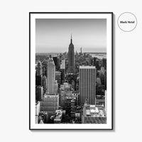 New York City Skyline Black and White Fine Art Photo Print, Manhattan, NYC Poster