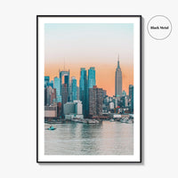 New York City Skyline Fine Art Photo Print, Manhattan, NYC, Hudson River, USA Poster