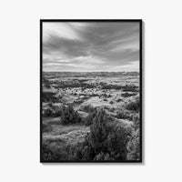 North Dakota Black and White Fine Art Photo Print, Theodore Roosevelt National Park Poster