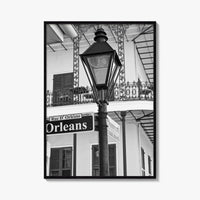 New Orleans Black and White Fine Art Photo Print, French Quarter Louisiana Poster