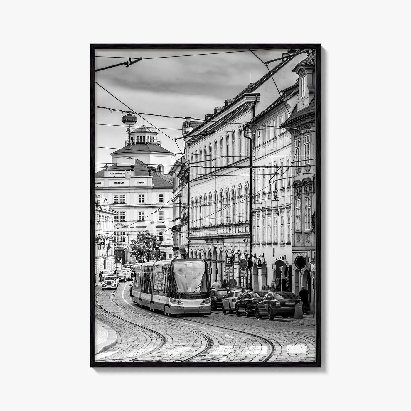 Prague Black and White Fine Art Photo Print, Street, Czech Republic, Praha, Poster