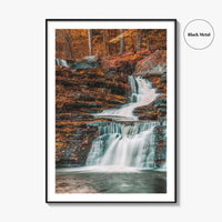 Pocono Mountains Fine Art Photo Print, Factory Falls Waterfall, Delaware Water Gap Pennsylvania
