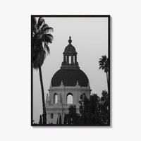 Pasadena Black and White Fine Art Photo Print, City Hall, California Wall Decor, USA