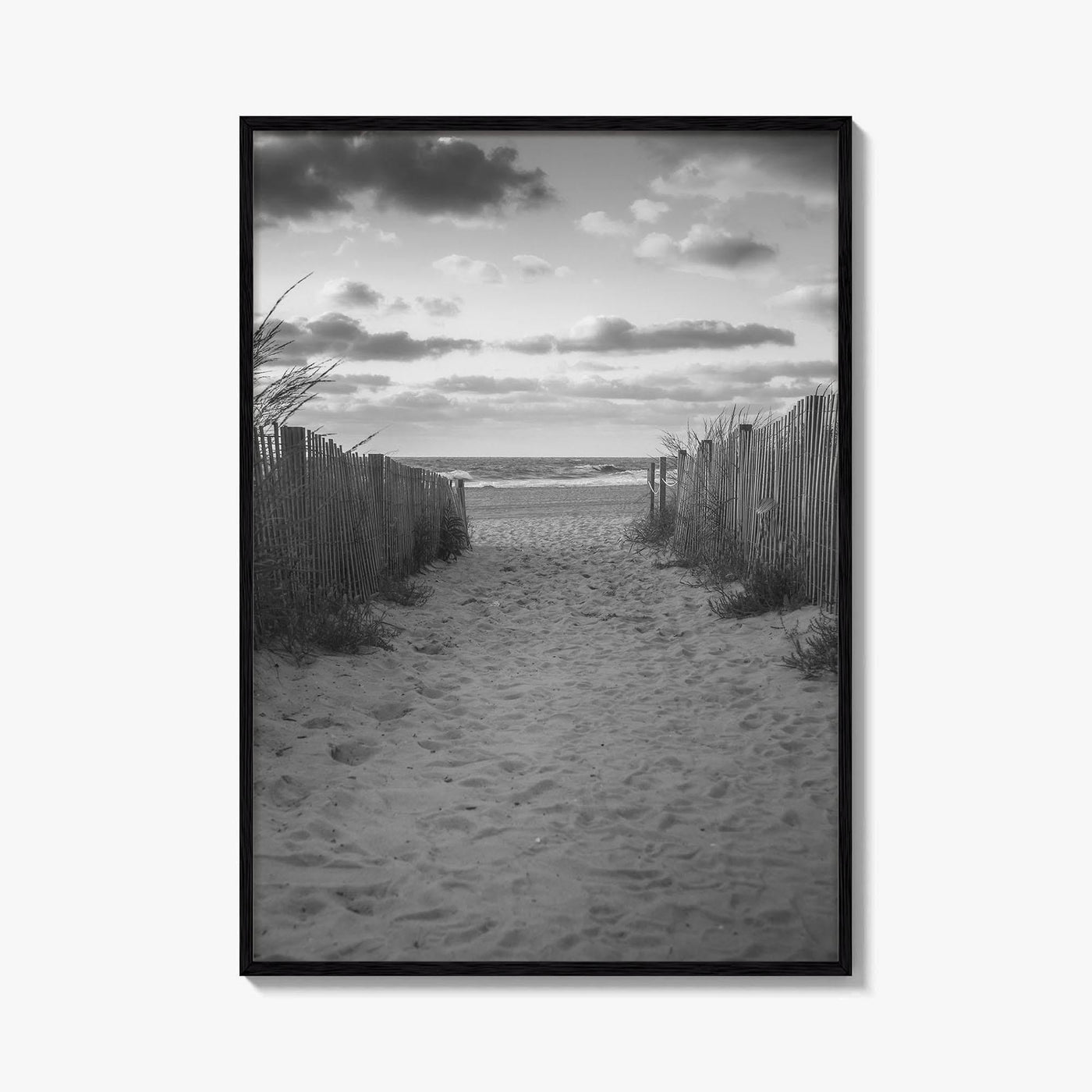 Ocean City Maryland Black and White Fine Art Photo Print, OCMD Poster