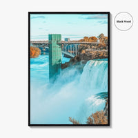 Niagara Falls Fine Art Photo Print, NY, Ontario Canada Autumn Waterfall Poster