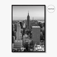 New York City Skyline Black and White Fine Art Photo Print, Manhattan, NYC Poster