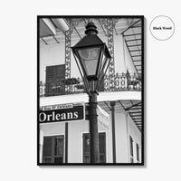 New Orleans Black and White Fine Art Photo Print, French Quarter Louisiana Poster