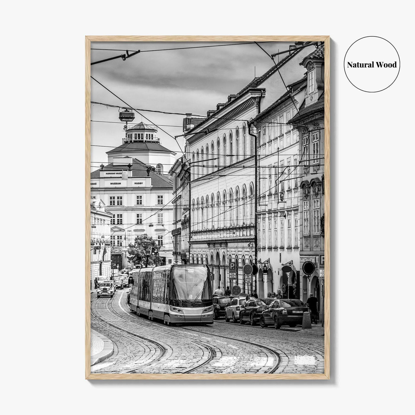 Prague Black and White Fine Art Photo Print, Street, Czech Republic, Praha, Poster
