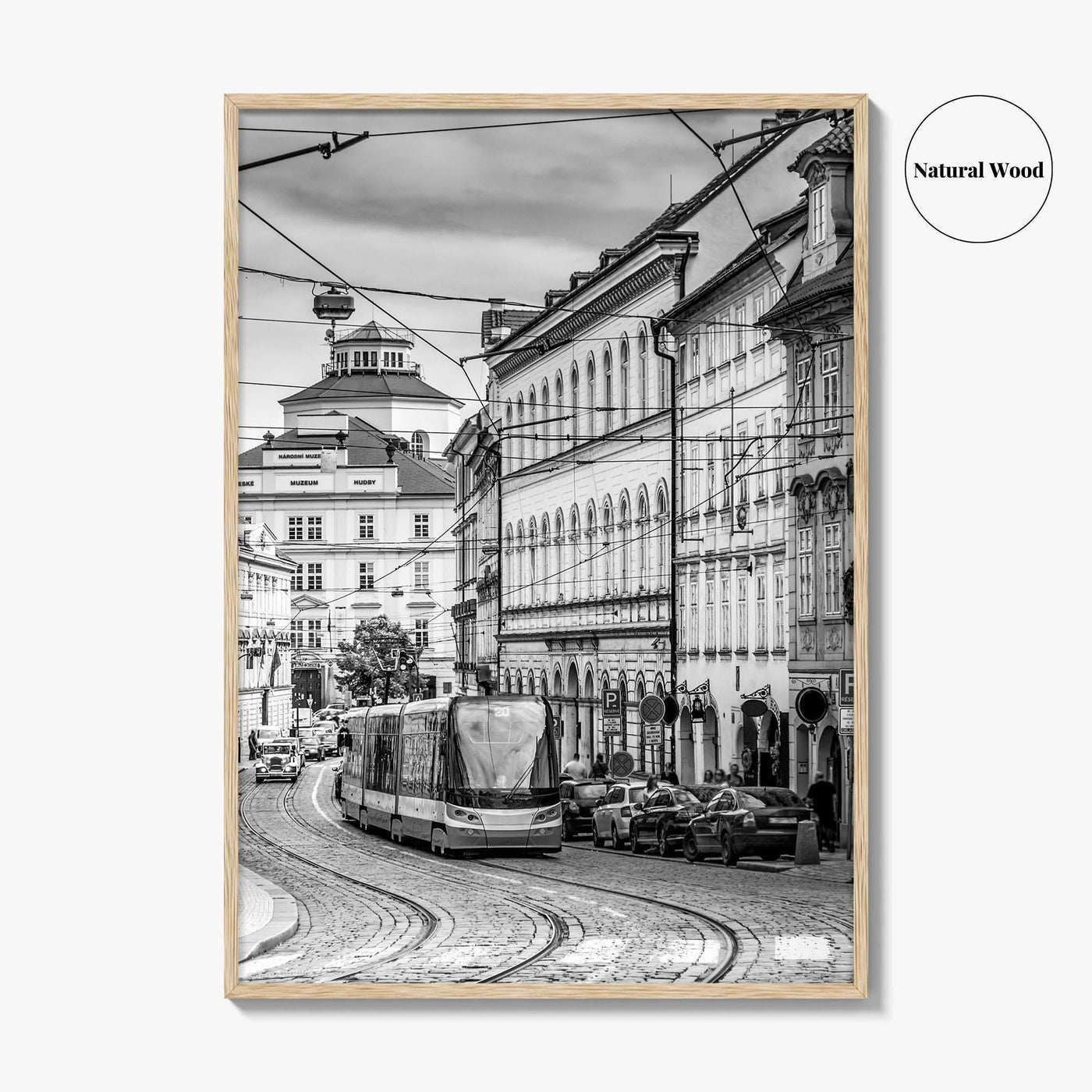 Prague Black and White Fine Art Photo Print, Street, Czech Republic, Praha, Poster