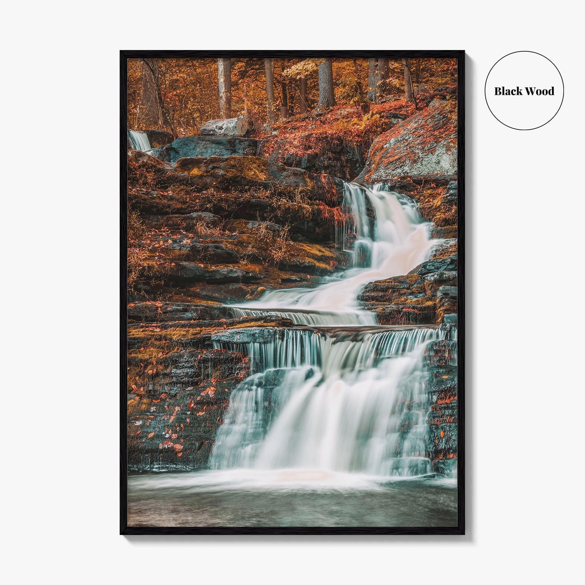 Pocono Mountains Fine Art Photo Print, Factory Falls Waterfall, Delaware Water Gap Pennsylvania