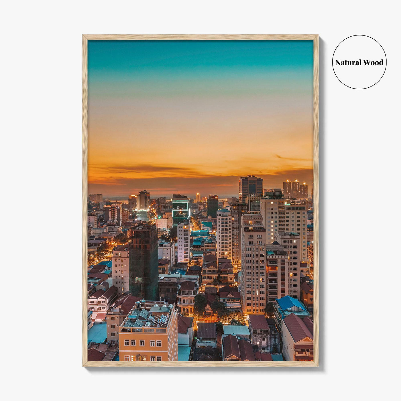 Phnom Penh Skyline Fine Art Photo Print, Wall Decor, Cambodia City Poster