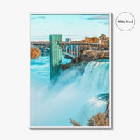 Niagara Falls Fine Art Photo Print, NY, Ontario Canada Autumn Waterfall Poster