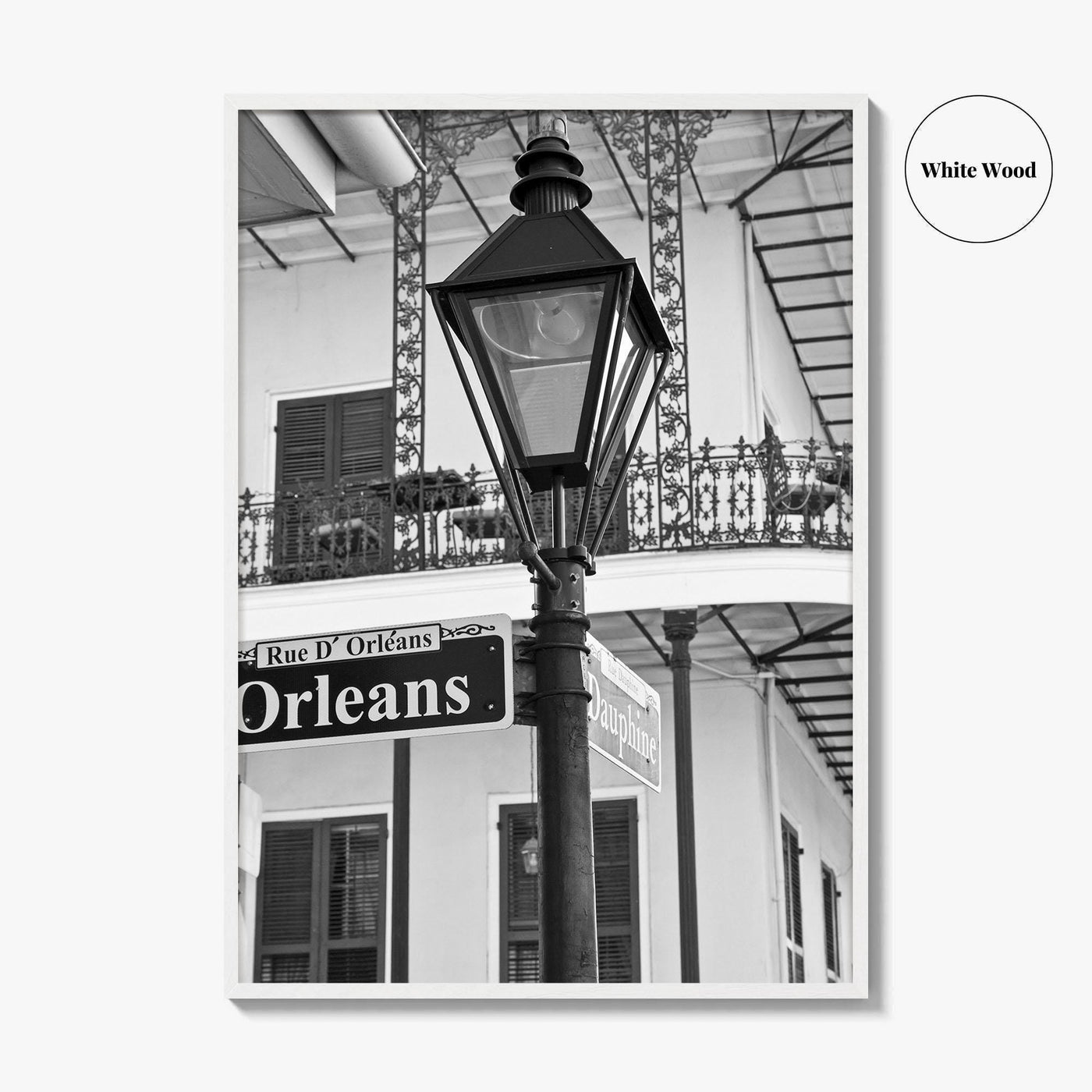 New Orleans Black and White Fine Art Photo Print, French Quarter Louisiana Poster