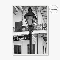 New Orleans Black and White Fine Art Photo Print, French Quarter Louisiana Poster