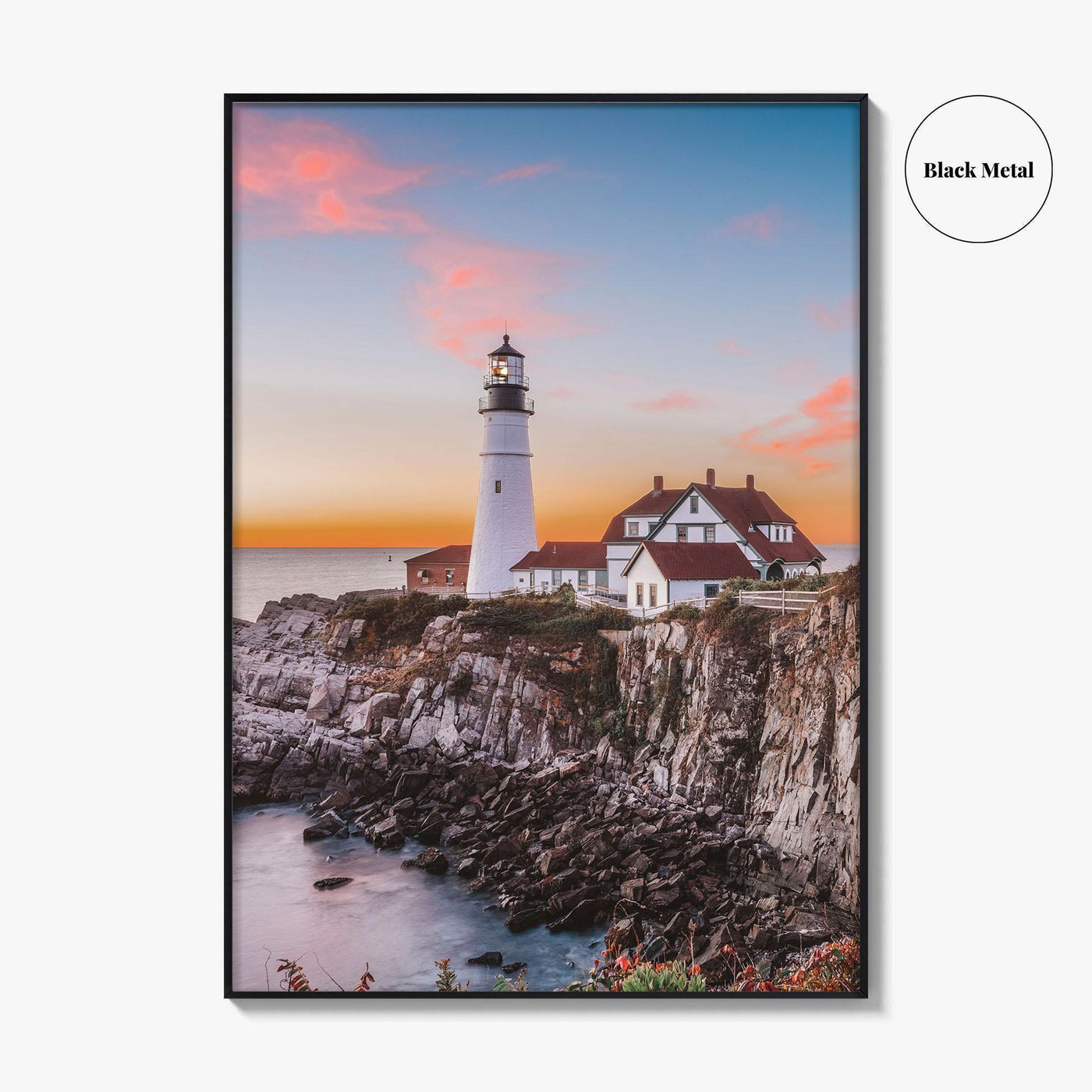 Portland Head Light Fine Art Photo Print, Cape Elizabeth, Maine Lighthouse Poster, USA