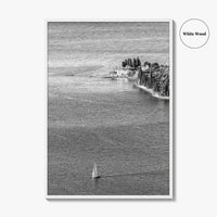 Punta San Vigilio Black and White Fine Art Photo Print, Lake Garda Italy Poster