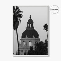 Pasadena Black and White Fine Art Photo Print, City Hall, California Wall Decor, USA