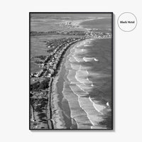 Ogunquit Black and White Fine Art Photo Print, York Maine Coastline Poster, USA