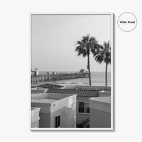 Oceanside Black and White Fine Art Photo Print, San Diego Pier Poster, California Poster