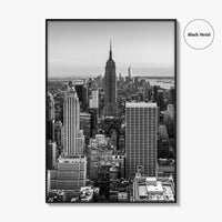 New York City Skyline Black and White Fine Art Photo Print, Manhattan, NYC Poster